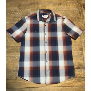 Tallwoods Men’s Plaid Button Down Shirt Size Small Career Office Event Guest